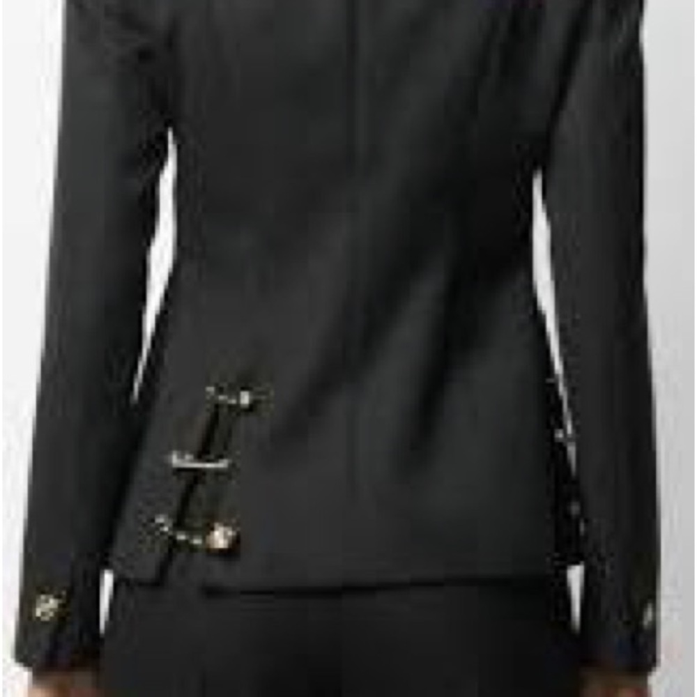 Black Blazer with Gold Accents - Picture 9 of 10